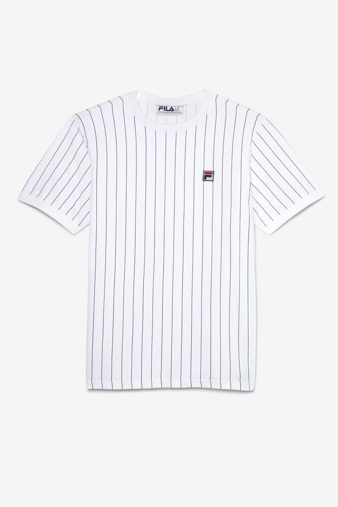 Fila Guillo T-Shirt White - Mens - 02617ZPFQ